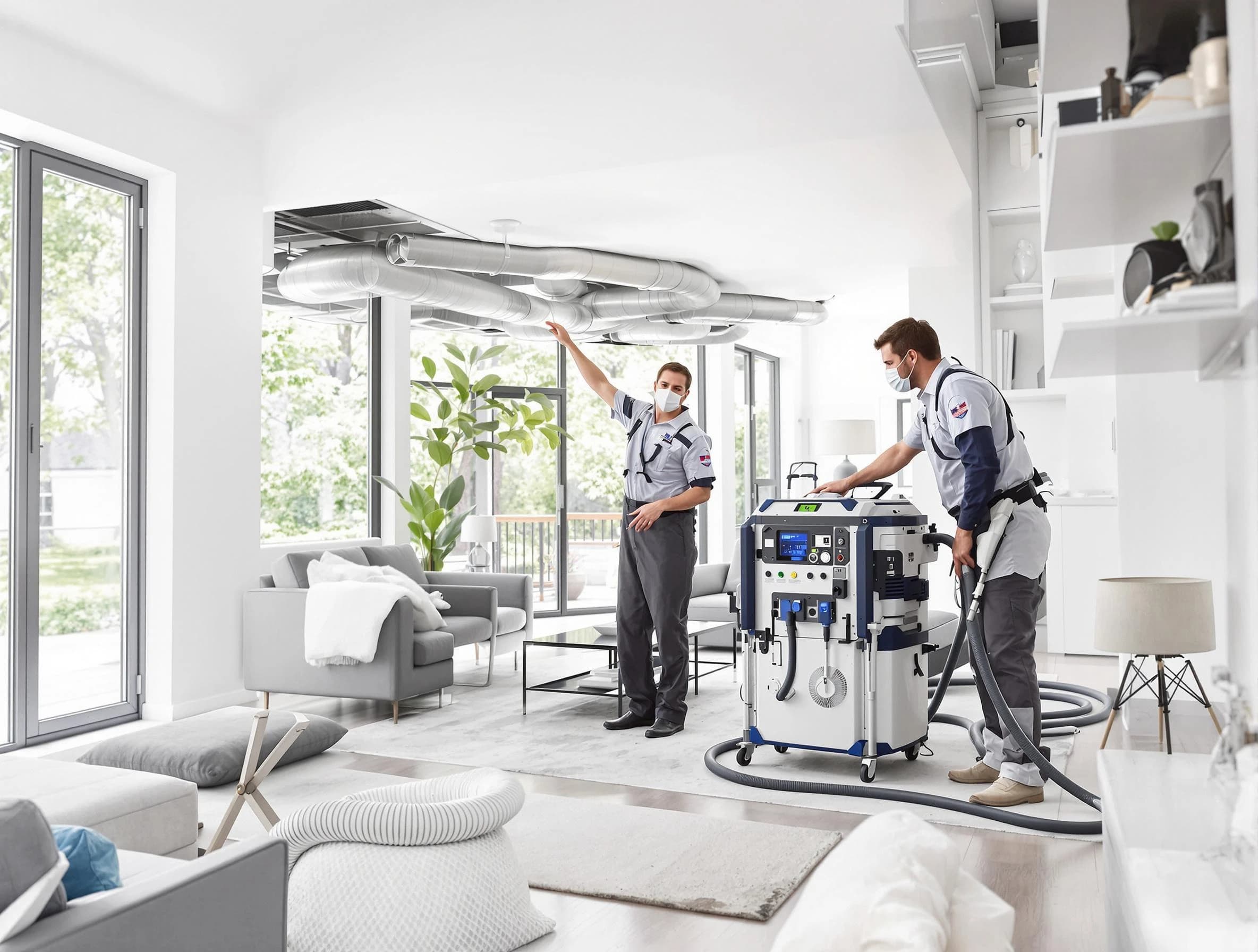 Forest Hills Air Duct Cleaning professional conducting pure air duct cleaning with state-of-the-art equipment in Forest Hills